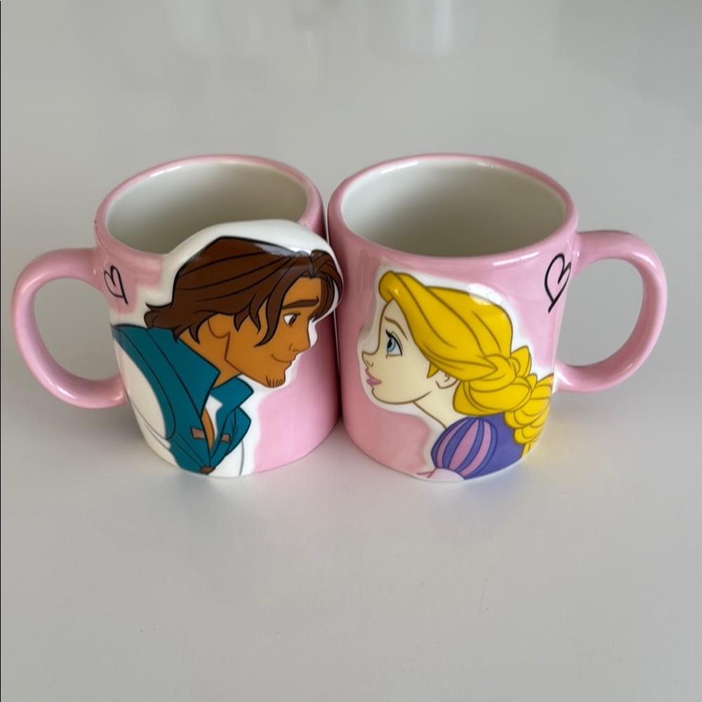 Pink Disney Tangled Rapunzel Character Mugs